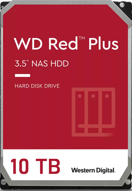 WD Red NAS Plus Hard Drive 10TB