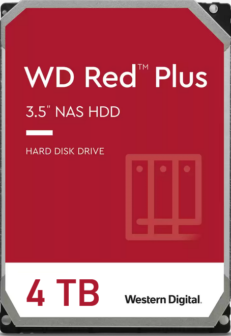 WD Red NAS Plus Hard Drive 4TB